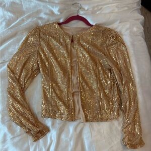 Gold Sequin Women's Jacket
